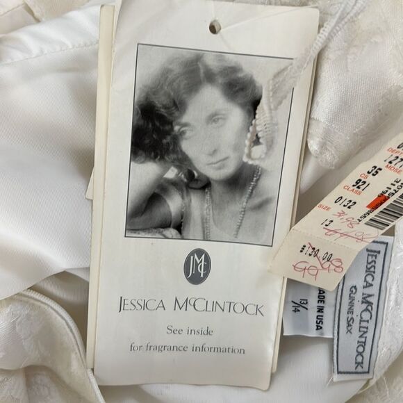 Jessica McClintock Gunne Sax Vintage 80s Strapless Prom Dress 13/14 - Picture 12 of 12